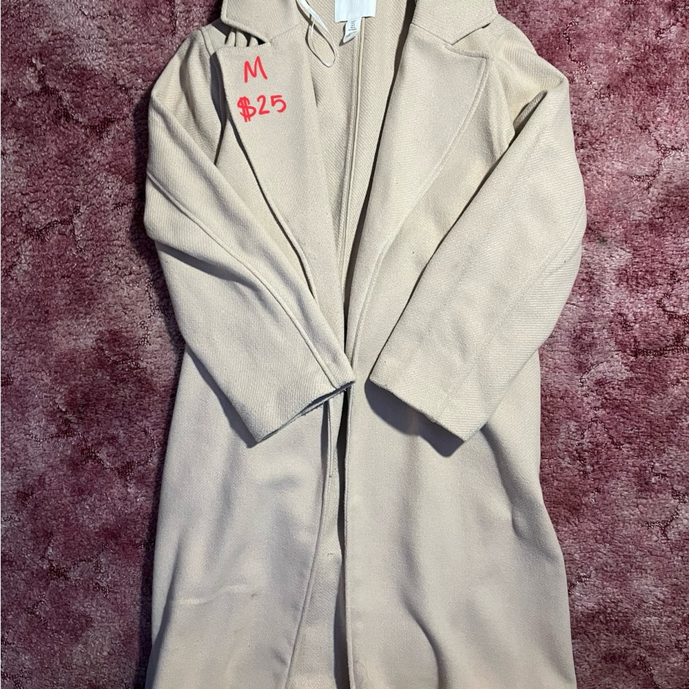 Elegant Cream Women's Coat